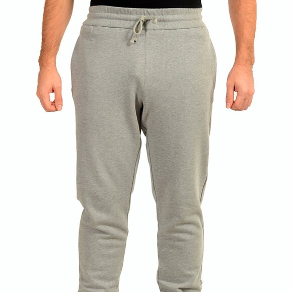 Versace Men's Gray & White Logo Medusa Head Sweat Track Pants US 2XL IT 56 - Picture 1 of 6